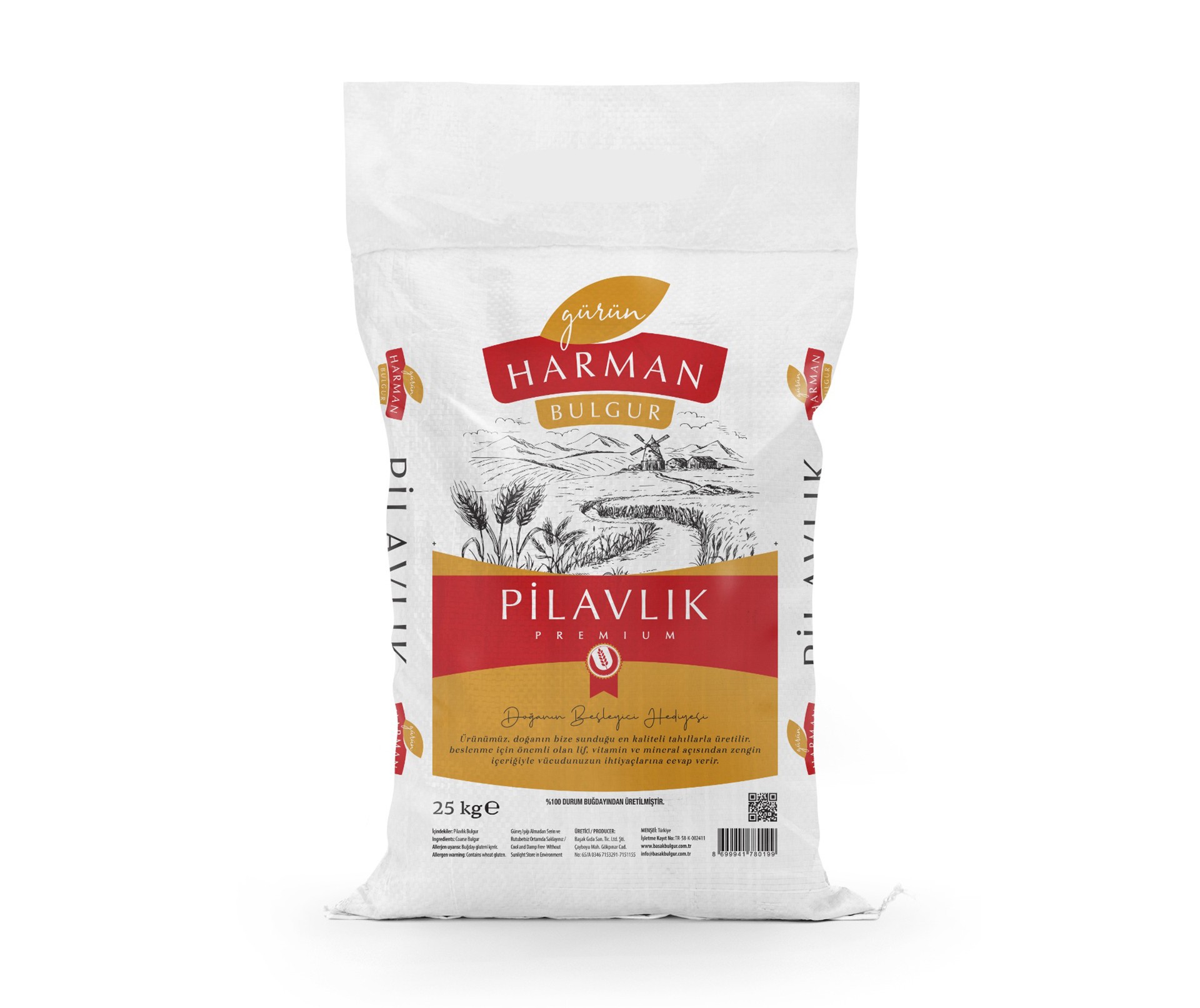 Harman Pilavlık Bulgur 25 Kg.